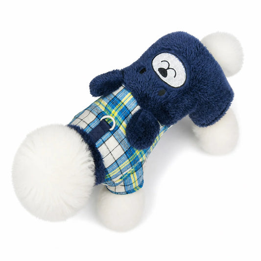 WY059 four-leg padded dog coat shown alone on a white background