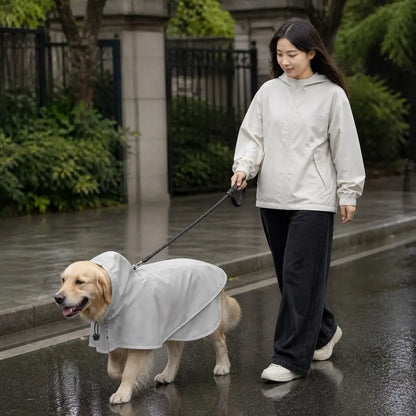 Dog Rainwear and Boot Set worn by a dog during an everyday outing, view 6