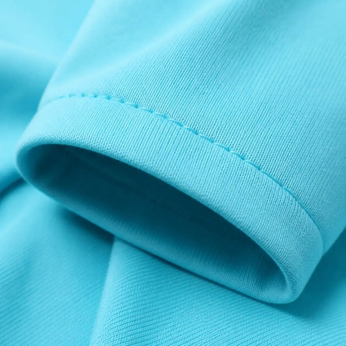 Close detail of Colorful Small Dog T-Shirt showing visible texture and construction