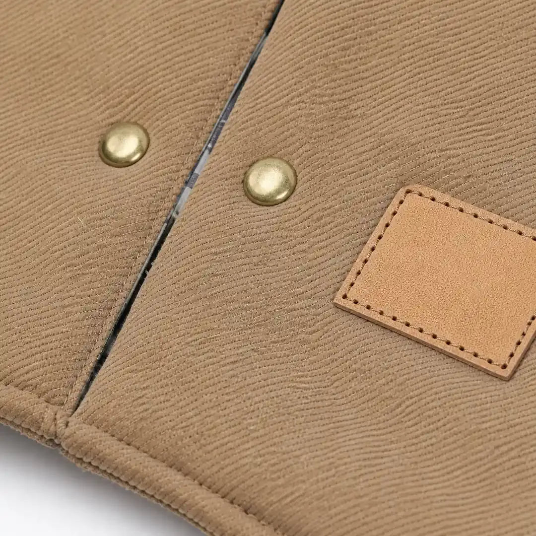 Close detail of Padded Large Dog Coat showing visible texture and construction