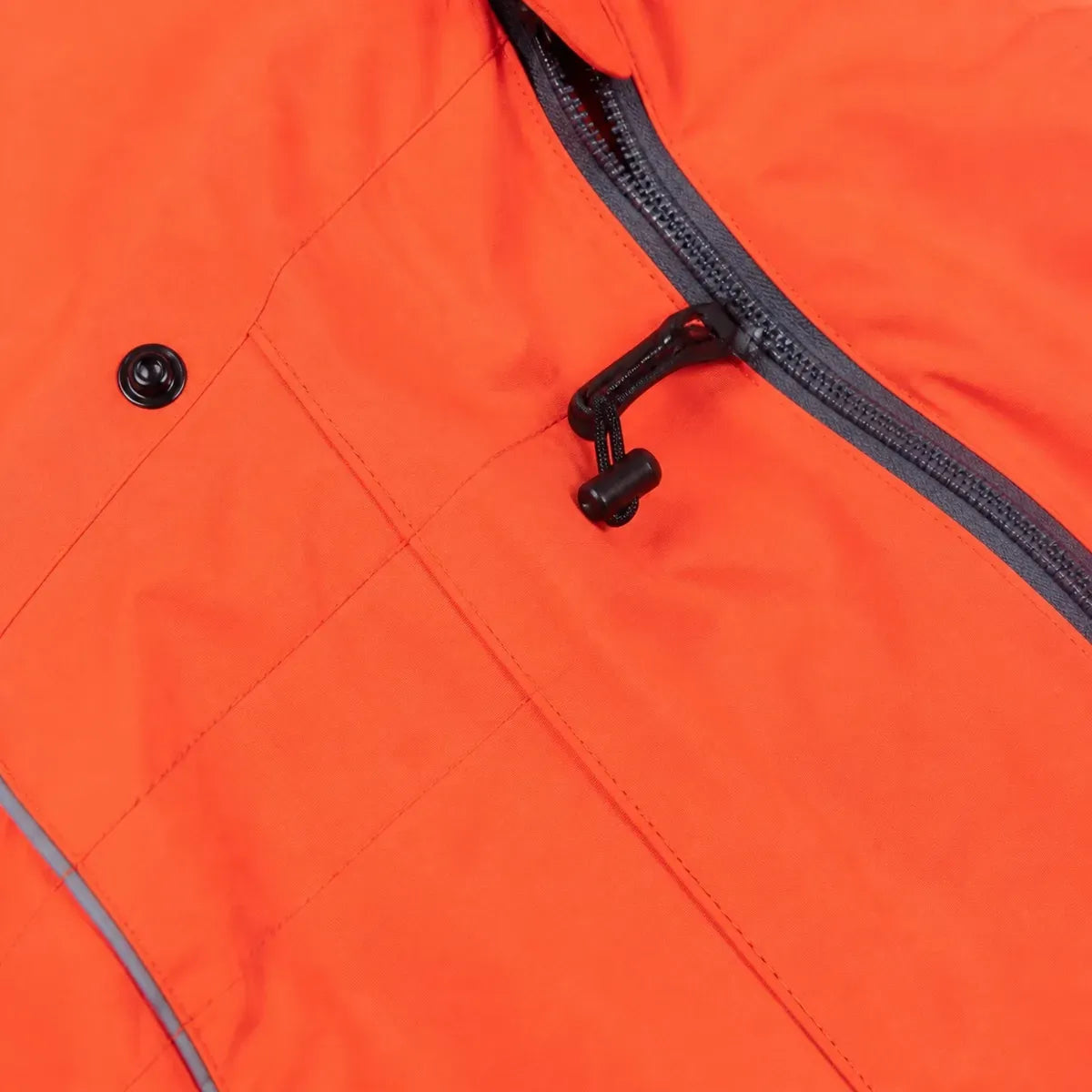 Close detail of Four-Leg Dog Rain Jacket showing visible texture and construction