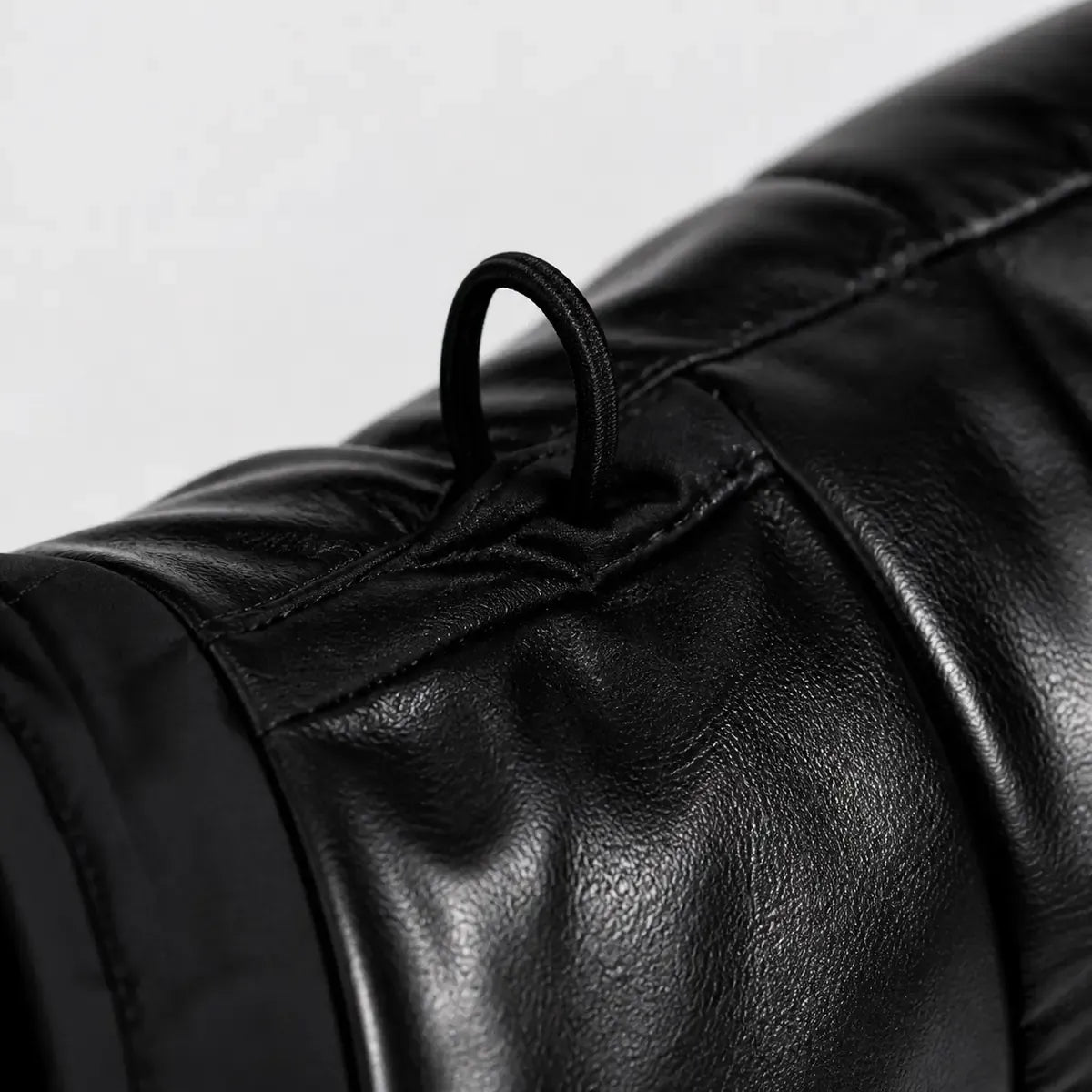Close detail of Padded Waterproof Dog Coat showing visible texture and construction