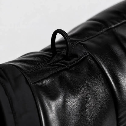 Close detail of Padded Waterproof Dog Coat showing visible texture and construction