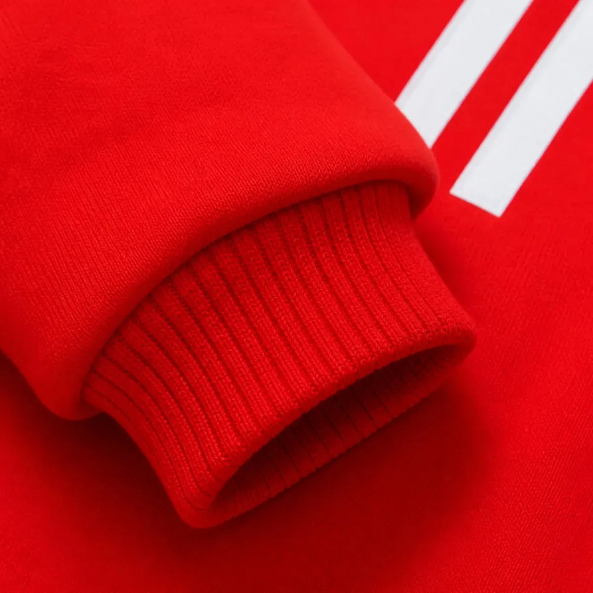 Close detail of Fleece Dog Sweatshirt showing visible texture and construction