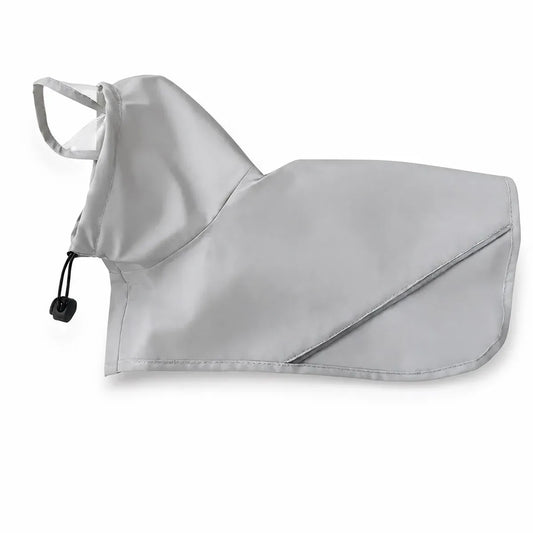 Gray Dog Rainwear and Boot Set shown alone on a white background