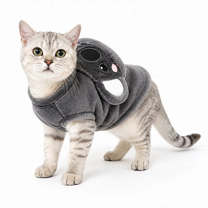 Brown koala costume flannel pet costume collection worn by a pet on a white background, image 41