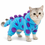 Aqua Blue (Purple Spots, Long)