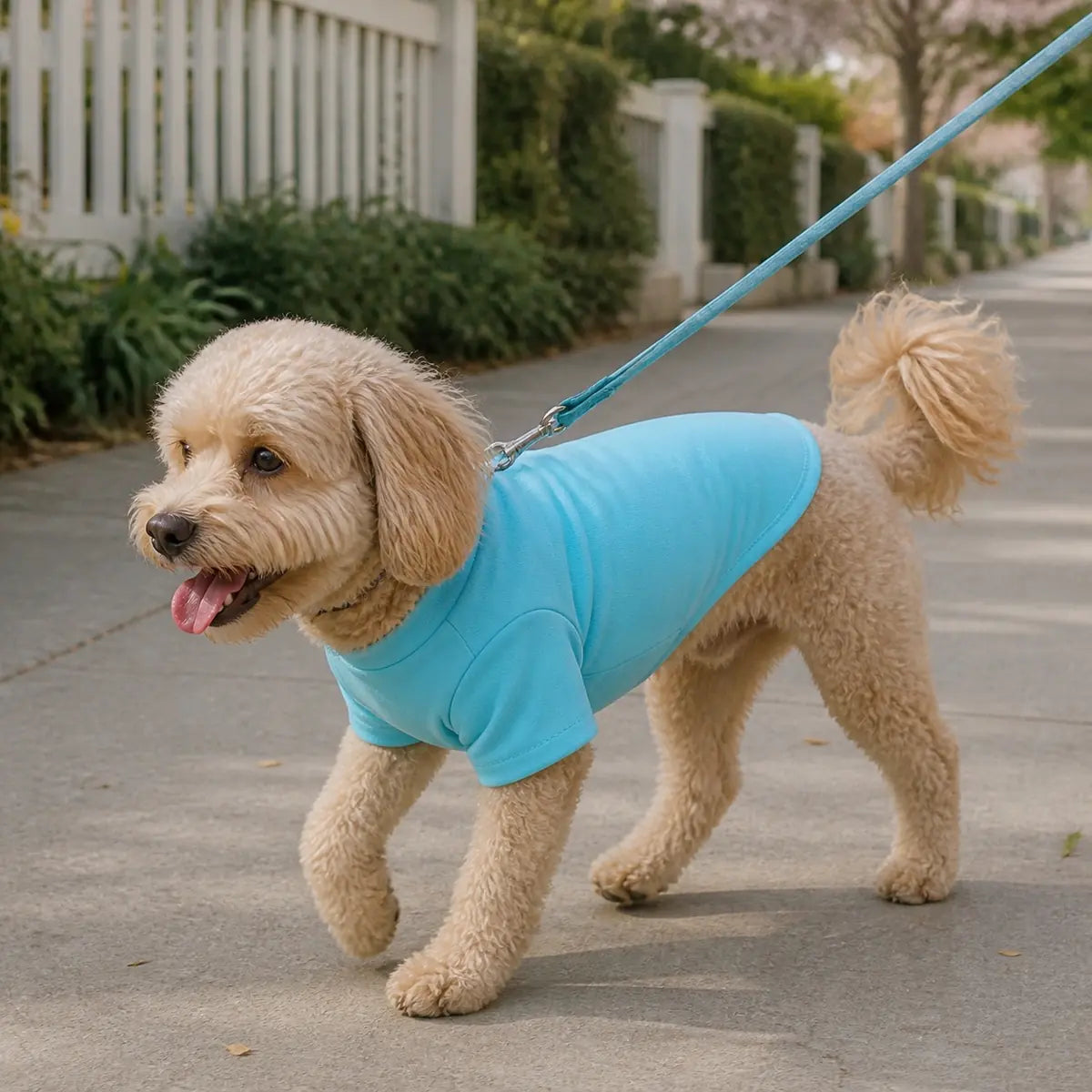 Cyan Graphic T-Shirt for dogs, product detail