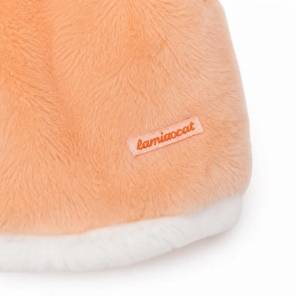 Orange plush cat vest product detail