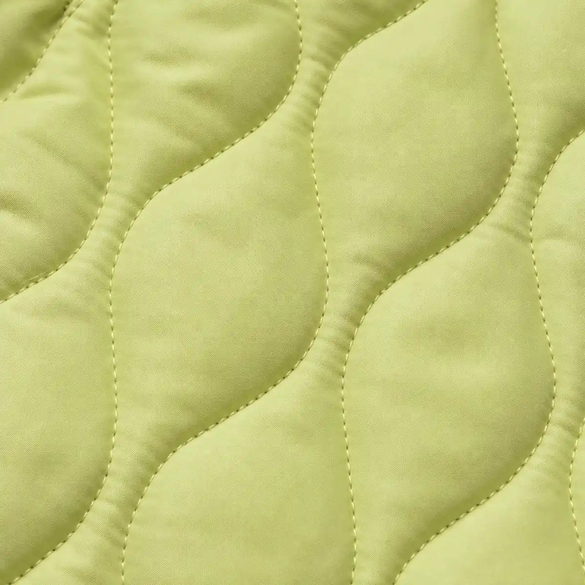 Light Green quilted four-leg dog coat with plush collar product detail