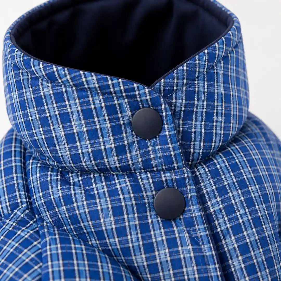 Blue Plaid Reversible reversible blue plaid dog coat product detail
